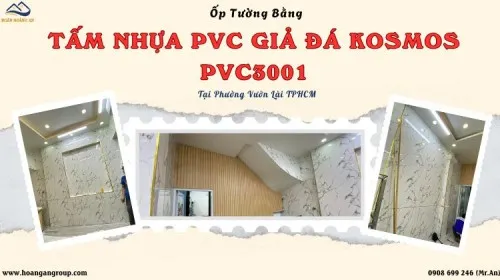 Ốp Tường Bằng Tấm PVC Giả Đá Kosmos PVC3001 Tại Phường Vườn Lài TPHCM
