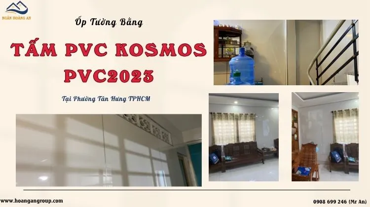 Ốp Tường Bằng Tấm Nhựa PVC Kosmos PVC2023 Tại Phường Tân Hưng TPHCM