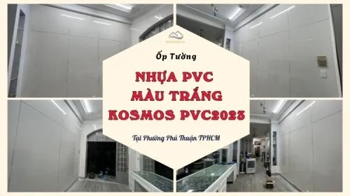 Ốp Tường Nhựa PVC Màu Trắng Kosmos PVC2023 Tại Phường Phú Thuận TPHCM