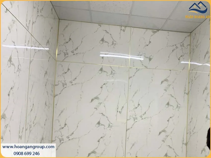 Ốp Tường Tấm PVC Giả Đá Kosmos Thi Công Nhanh, Có Độ Bền Cao