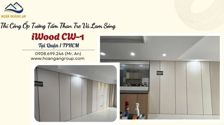 Thi Công Ốp Tường Tấm Than Tre Và Lam Sóng iWood CW-1 Thi Công Ốp Tường Tấm Than Tre Và Lam Sóng iWood CW-1