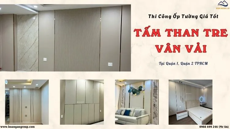 Thi Công Ốp Tường Than Tre Vân Vải Giá Tốt Tại Quận 1, Quận 2 TPHCM Thi Công Ốp Tường Than Tre Vân Vải Giá Tốt Tại Quận 1, Quận 2 TPHCM