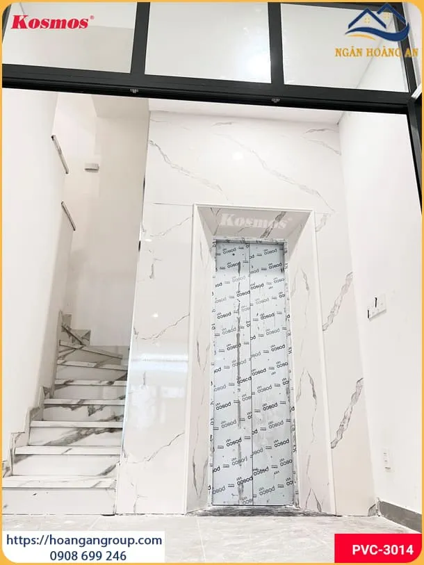 Thi Công Ốp Tường Thang Máy Nhựa Giả Đá Tại Phú Nhuận TPHCM