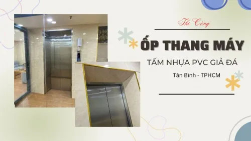 Ốp Thang Máy Nhựa PVC Giả Đá Kosmos PVC2006 Tại Tân Bình TPHCM