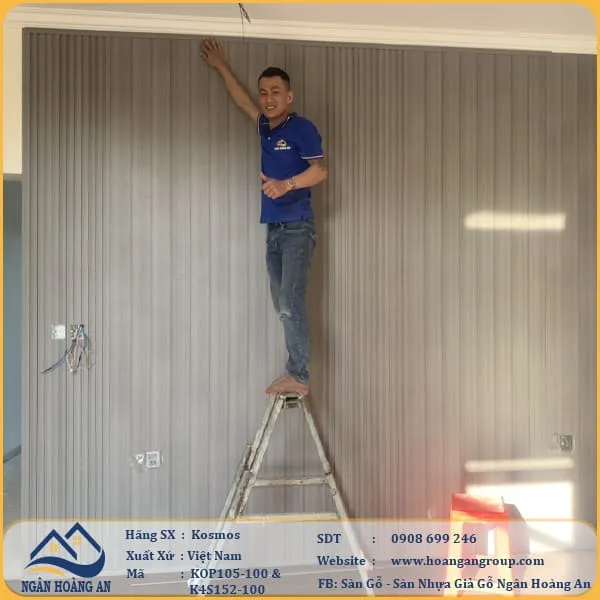 Ốp Vách Phòng Ngủ Bằng Tấm Ốp Komsos Nhựa Giả Gỗ Tại Cần Giờ TPHCM Ốp Vách Phòng Ngủ Bằng Tấm Ốp Komsos Nhựa Giả Gỗ Tại Cần Giờ TPHCM