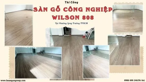 Thi Công Sàn Gỗ Công Nghiệp Wilson 808 Tại Phường Long Trường TPHCM