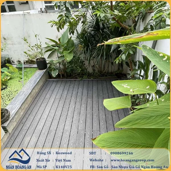 Thi Công Sàn Gỗ Nhựa Ngoài Trời Kosmos Tại Quận 3 TPHCM