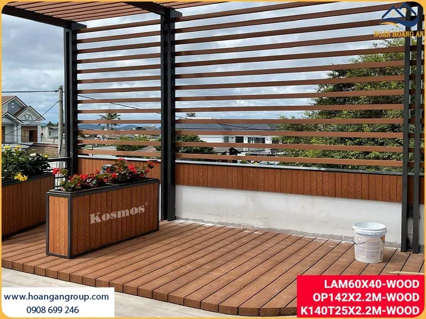 Sàn Gỗ Nhựa Ngoài Trời Tạo Nên Không Gian Ấm Cúng Cho Sân Vườn