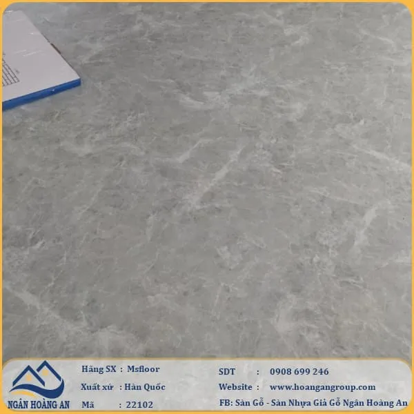 Thi Công Sàn Nhựa Giả Bê Tông MsFloor 22102 Tại Nhơn Trạch Đồng Nai