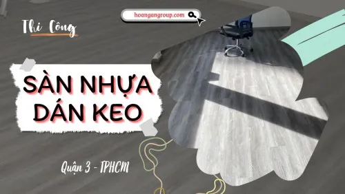 Thi Công Sàn Nhựa Dán Keo Giá Rẻ MSFloor DW7004 Tại Quận 3 TPHCM