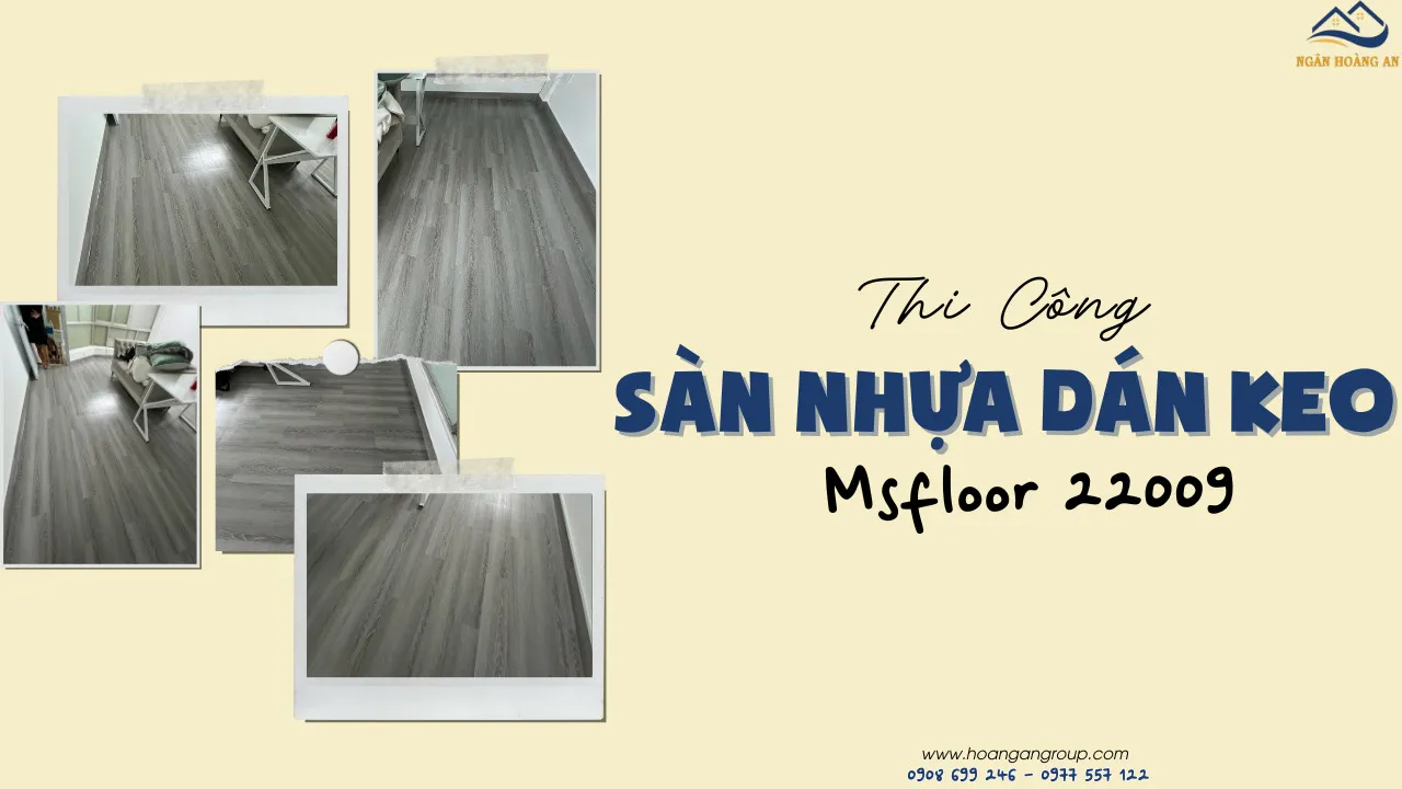 Công Trình Sàn Nhựa Giả Gỗ Dán Keo Msfloor 22009 Tại Bình Tân TPHCM