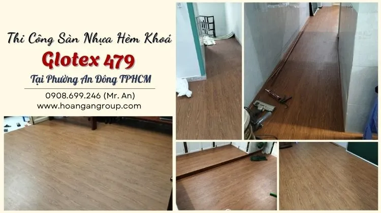 Thi Công Sàn Nhựa Hèm Khoá Glotex 479 Tại Phường An Đông