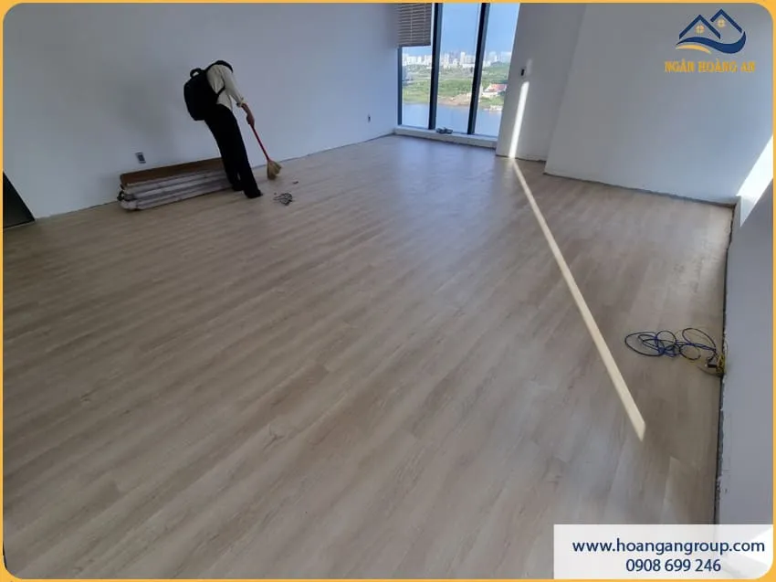Thi Công Sàn Nhựa Hèm Khoá Morser C601 Căn Hộ Thi Công Sàn Nhựa Hèm Khoá Morser C601 Căn Hộ