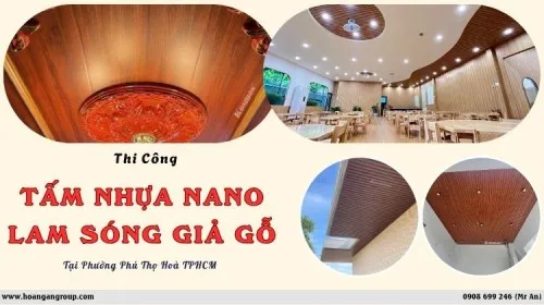 Thi Công Tấm Nhựa Nano, Lam Sóng Giả Gỗ Tại Phường Phú Thọ Hòa TPHCM