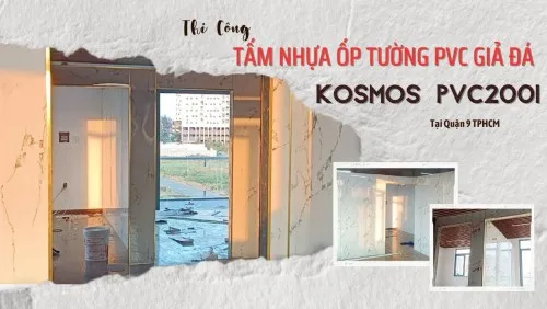Ốp Tường Nhựa PVC Giả Đá Kosmos PVC2001 Tại Quận 9 TPHCM