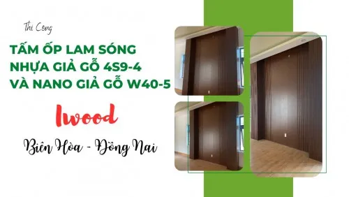Ốp Vách Tivi Tấm Lam Sóng &Nano Giả Gỗ Iwood Tại Biên Hòa Đồng Nai