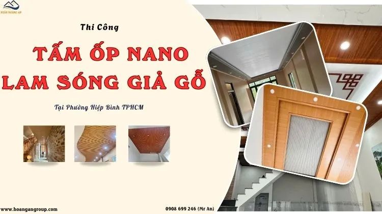 Thi Công Tấm Ốp Nano, Lam Sóng Giả Gỗ Tại Phường Hiệp Bình TPHCM Thi Công Tấm Ốp Nano, Lam Sóng Giả Gỗ Tại Phường Hiệp Bình TPHCM
