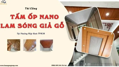 Thi Công Tấm Ốp Nano, Lam Sóng Giả Gỗ Tại Phường Hiệp Bình TPHCM