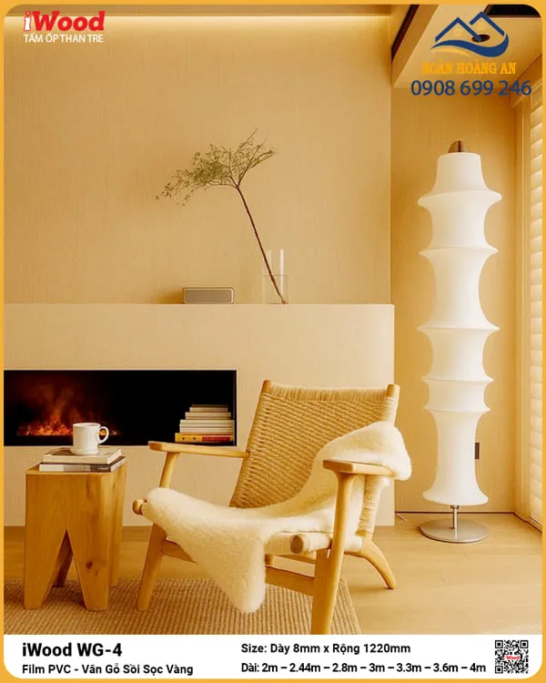 Thi Công Tấm Ốp Than Tre iWood WG-4 Vân Gỗ Uy Tín Thi Công Tấm Ốp Than Tre iWood WG-4 Vân Gỗ Uy Tín