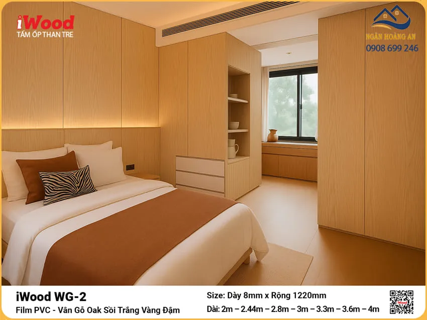 Thi Công Tấm Ốp Than Tre Vân Gỗ WG-2 Ốp Phòng Ngủ Thi Công Tấm Ốp Than Tre Vân Gỗ WG-2 Ốp Phòng Ngủ
