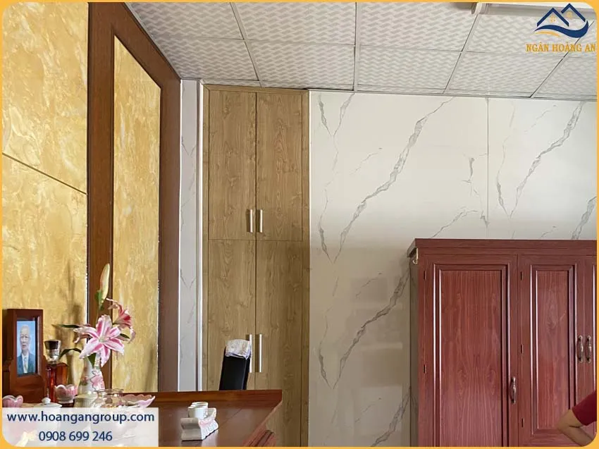 Khách Hàng Rất Tin Dùng Tấm Nhựa Ốp Tường PVC Giả Đá Kosmos Khách Hàng Rất Tin Dùng Tấm Nhựa Ốp Tường PVC Giả Đá Kosmos