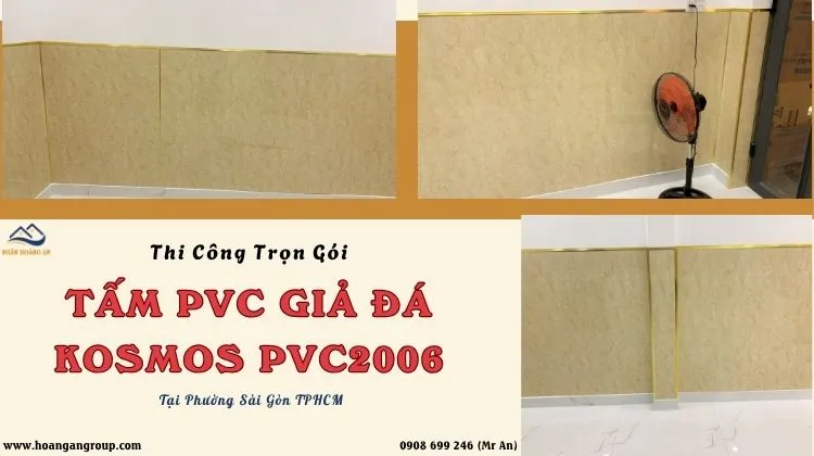 Thi Công Trọn Gói PVC Giả Đá Kosmos PVC2006 Tại Phường Sài Gòn TPHCM
