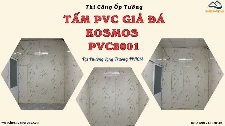 Thi Công Ốp Tường Tấm PVC Kosmos PVC2001 Tại Phường Long Trường TPHCM