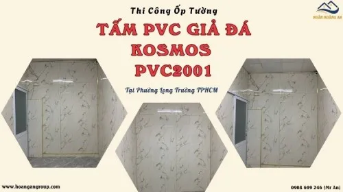 Thi Công Ốp Tường Tấm PVC Kosmos PVC2001 Tại Phường Long Trường TPHCM
