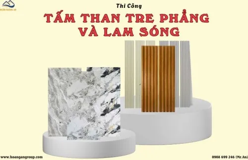 Thi Công Tấm Than Tre Phẳng Kết Hợp Lam Sóng – Giải Pháp Ốp Tường Hiện Đại