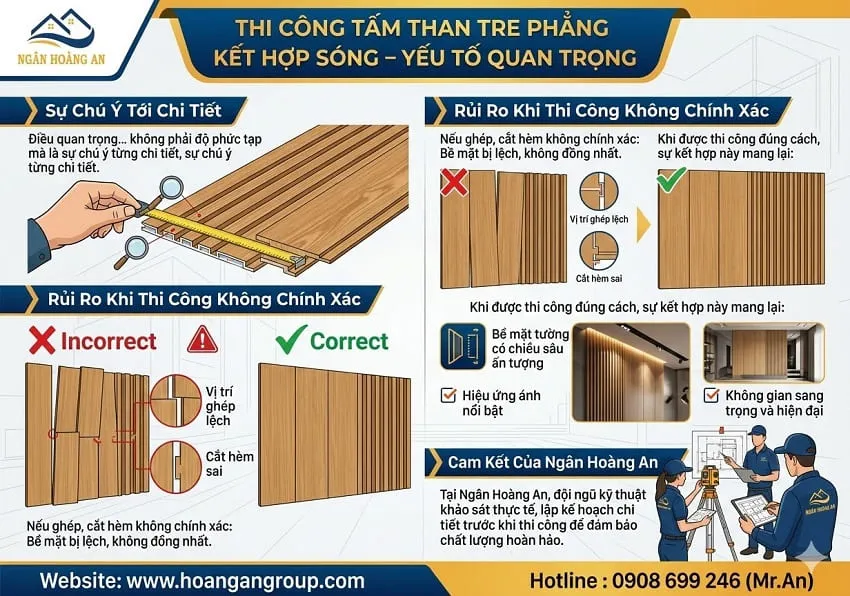 Thi Công Tấm Than Tre Phẳng Kết Hợp Sóng – Yếu Tố Quan Trọng