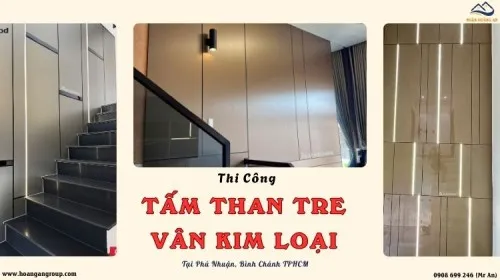 Thi Công Tấm Than Tre Vân Kim Loại Tại Phú Nhuận, Bình Chánh TPHCM