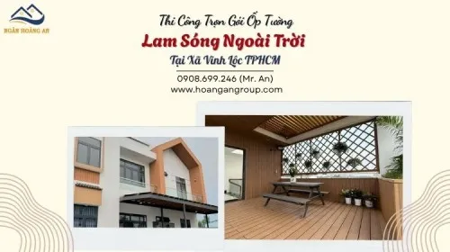 Thi Công Trọn Gói Ốp Tường Lam Sóng Ngoài Trời Tại Xã Vĩnh Lộc TPHCM