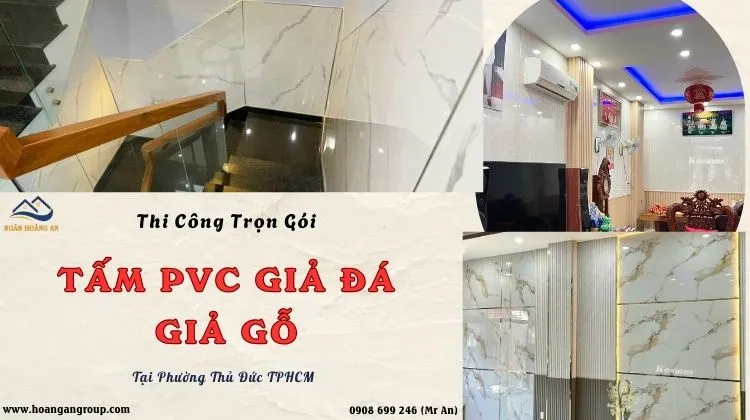 Thi Công Trọn Gói Ốp Tường Nhựa Giả Đá, Giả Gỗ Phường Thủ Đức TPHCM
