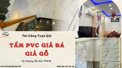 Thi Công Trọn Gói Ốp Tường Nhựa Giả Đá, Giả Gỗ Phường Thủ Đức TPHCM
