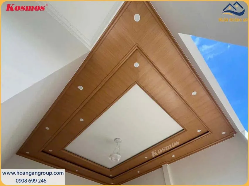 Thi Công Trần Nano Giả Gỗ Hoàn Thiện Cho Nội Thất