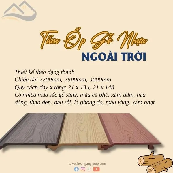 Thông Số Kỹ Thuật Của Tấm Ốp Gỗ Nhựa Ngoài Trời