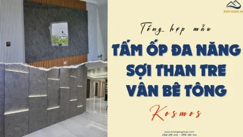 Tổng Hợp Mẫu Tấm Ốp Than Tre Vân Bê Tông Siêu Đẹp, Siêu Sang Trọng