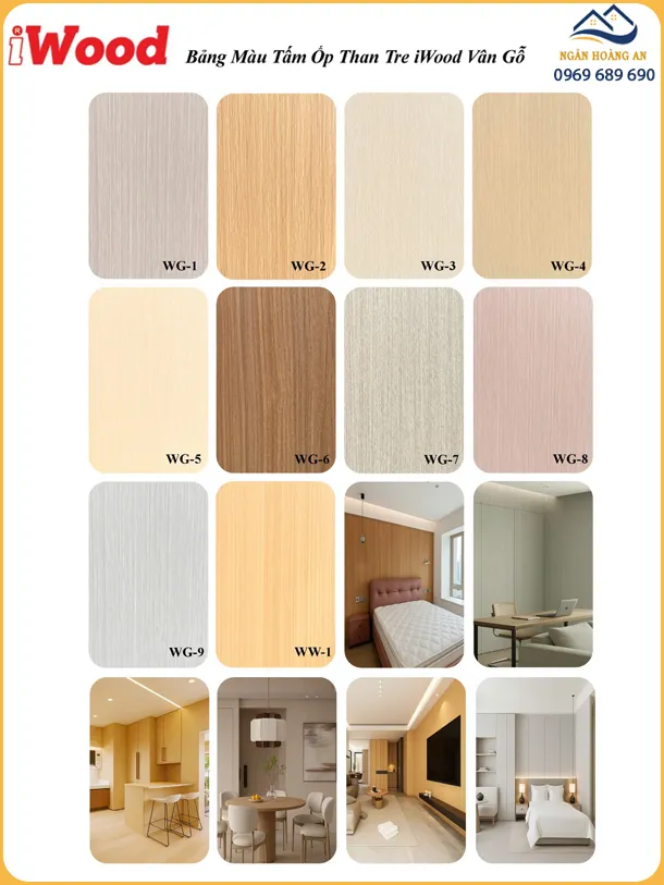 Tổng Hợp Mẫu Tấm Ốp Than Tre iWood Vân Gỗ Tự Nhiên Tổng Hợp Mẫu Tấm Ốp Than Tre iWood Vân Gỗ Tự Nhiên