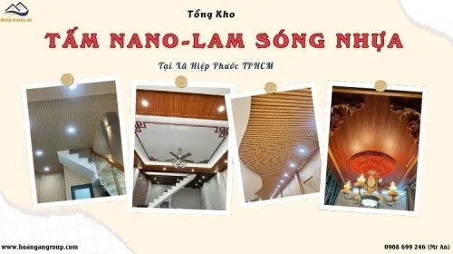 Tổng Kho Ốp Trần Tấm Nhựa Nano Và Lam Sóng Tại Xã Hiệp Phước TPHCM