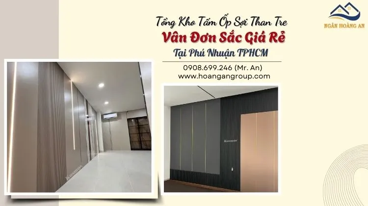 Tổng Kho Tấm Ốp Sợi Than Tre Vân Đơn Sắc Giá Rẻ