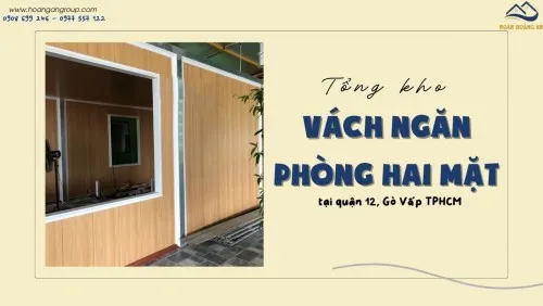 Tổng Kho Vách Ngăn 2 Mặt Nhựa Giả Gỗ Tại Quận 12, Gò Vấp TPHCM