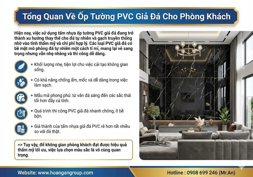Tổng Quan Về Ốp Tường PVC Giả Đá Cho Phòng Khách Tổng Quan Về Ốp Tường PVC Giả Đá Cho Phòng Khách