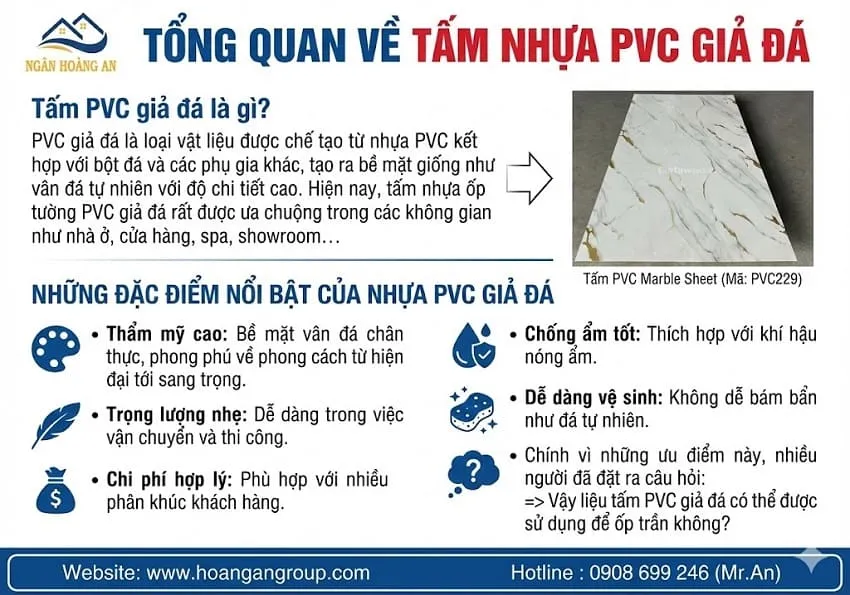 Tổng Quan Về Tấm Nhựa PVC Giả Đá