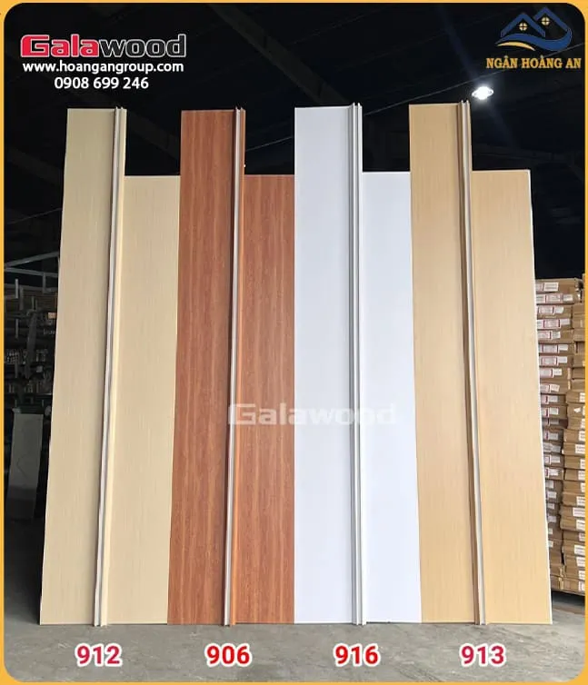 Tổng Các Màu Vách Ngăn 2 Mặt Giả Gỗ Galawood Tại TPHCM