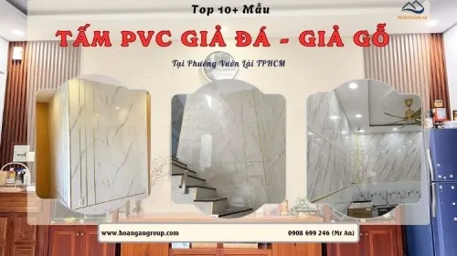 TOP 10+ Mẫu Tấm PVC Giả Đá - Giả Gỗ Đẹp, Bền Tại Phường Vườn Lài TPHCM