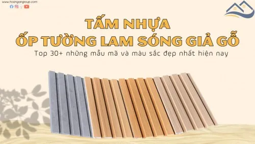 Top 30+ Mẫu Tấm Nhựa Ốp Tường Lam Sóng Giả Gỗ Giả Bê Tông Hot Nhất