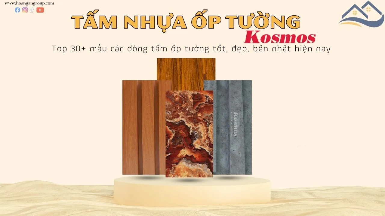 Top 30+ Mẫu Tấm Nhựa Ốp Tường Kosmos Tốt, Đẹp, Bền Nhất Hiện Nay