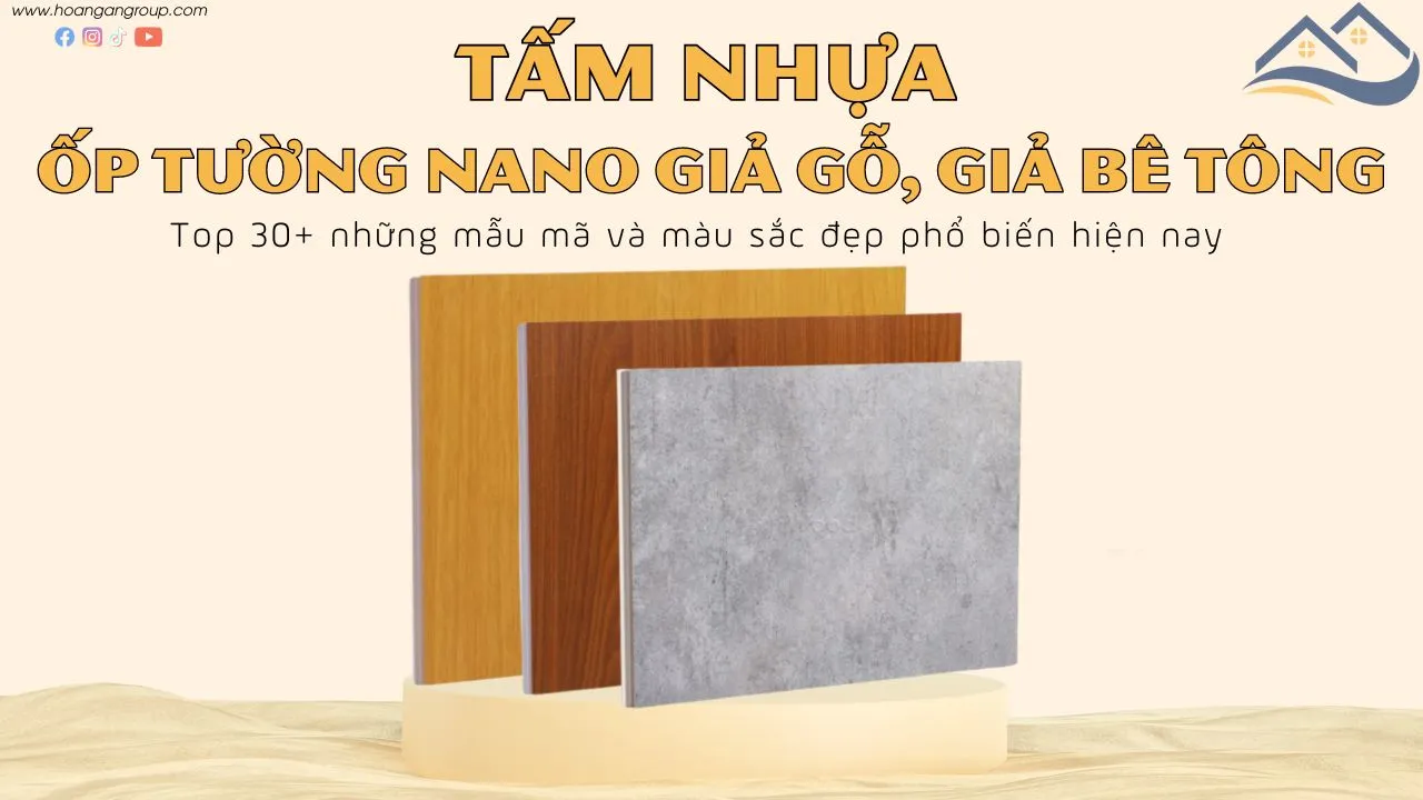 Top 30+ Mẫu Tấm Nhựa Ốp Tường Nano Giả Gỗ Giả Bê Tông Tốt Nhất