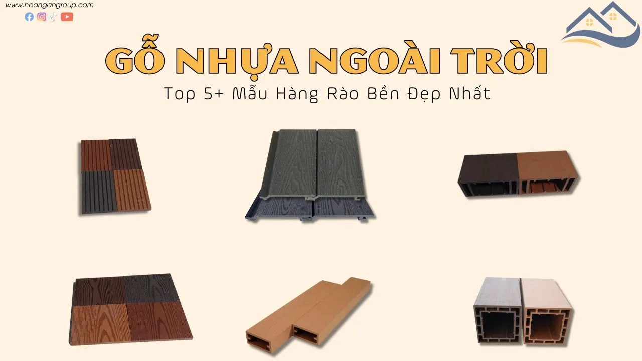 Hàng Rào Gỗ Nhựa Ngoài Trời Được Làm Từ Những Vật Tư Trên