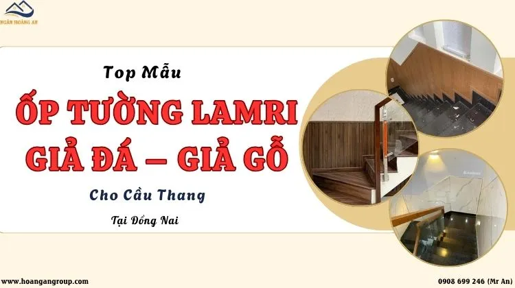 Top Mẫu Ốp Tường Lamri Giả Đá – Giả Gỗ Cho Cầu Thang Tại Đồng Nai